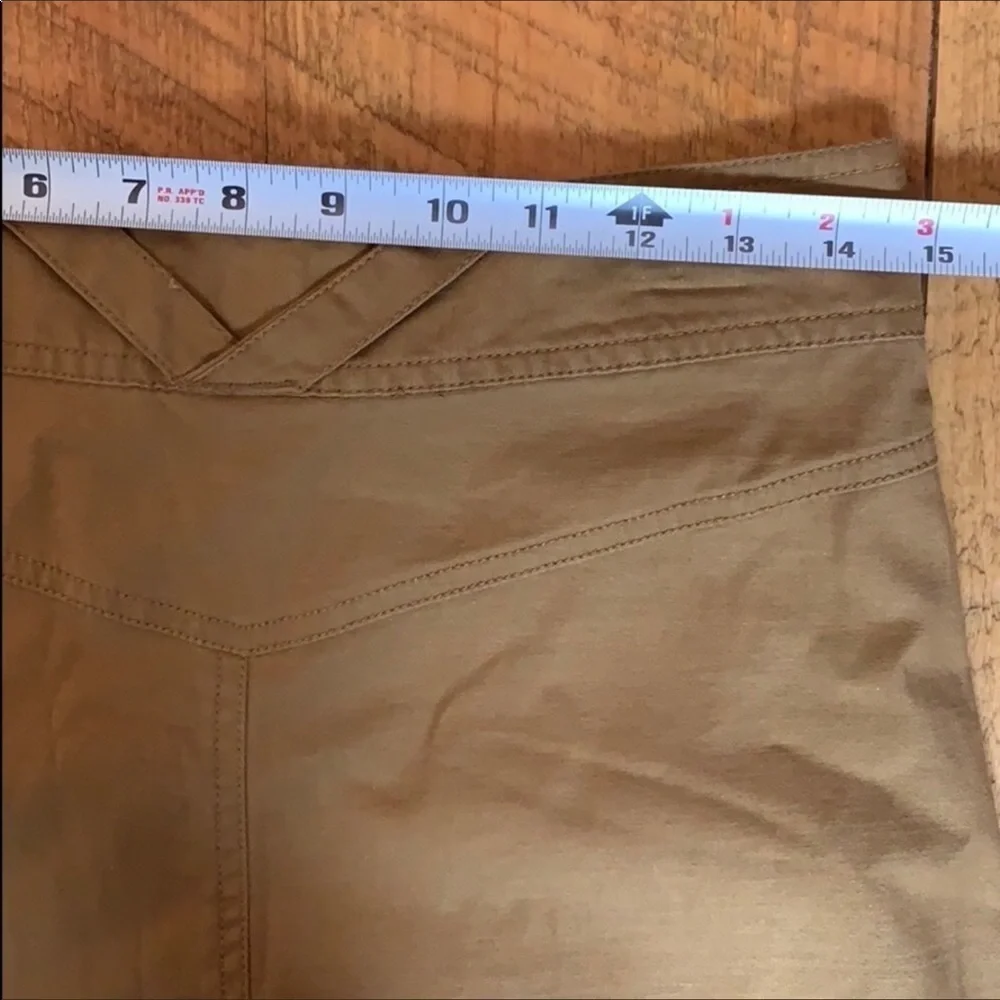 Tulle casual A-line skirt Mustard brown Small